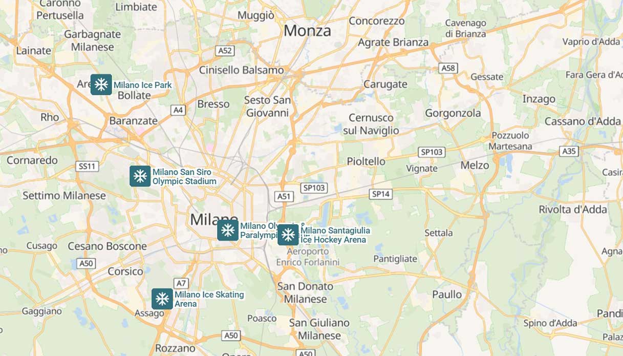 milano le venue olimpiche