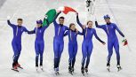 Diretta Milano Cortina 10 febbraio 2026 Olimpiadi LIVE finale Gran Bretagna-Italia curling, oro staffetta short track