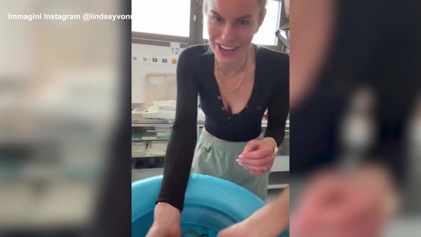 Lindsay Vonn pubblica video del ricovero in ospedale