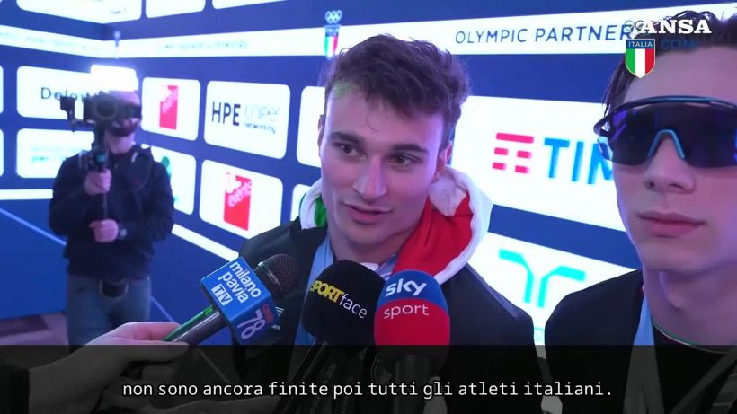 La grande festa per il bronzo nella staffetta 5km dello short track