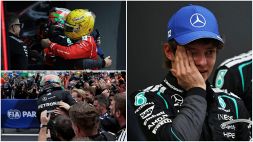 Antonelli, lacrime di gloria: Hamilton abbraccia l'Imperatore di Cina, che festa ai box con papà Marco