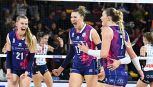 Volley femminile, gara-1 playoff: Egonu spinge Milano, ok Conegliano e Novara, Antropova salva Scandicci