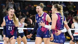 Volley femminile, gara-1 playoff: Egonu spinge Milano, ok Conegliano e Novara, Antropova salva Scandicci