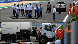 Sprint Gp Brasile: il buco c'è e si vede, imbarazzo a Goiania. Le foto della voragine sono virali