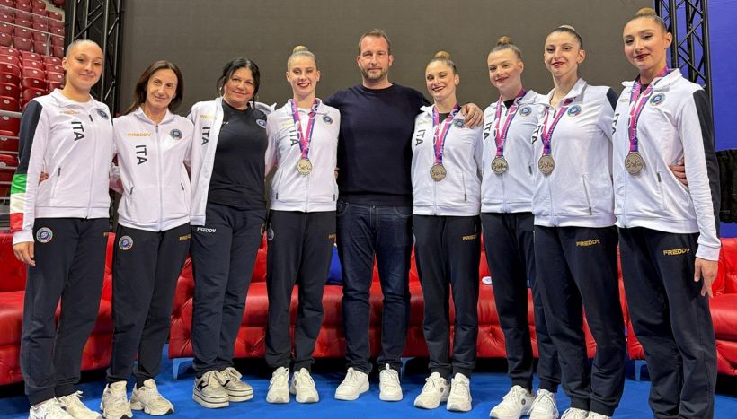 Ritmica, insieme a Sofia Raffaeli riecco le Farfalle: argento in Coppa del Mondo dietro la Russia riammessa