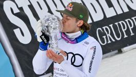 Odermatt è umano: sbaglia in gigante e Pinheiro gli soffia la coppa di specialità. Vinatzer, altro flop fragoroso