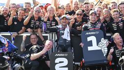 MotoGP Brasile, Rossi chiama Bezzecchi: "Mi ha caricato". E con Martin e Di Giannantonio commenta la pista: "Ma c'era acqua?"