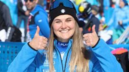 Pirovano pazzesca: vince per un centesimo pure la discesa bis di Val di Fassa: prima in coppa di libera, Goggia delude