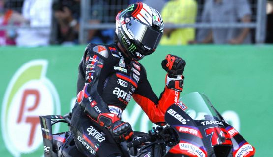 GP Austin: Bezzecchi tris capolavoro, doppietta Aprilia con Martin. Diggia 4°, Marquez 5°, crolla Bagnaia