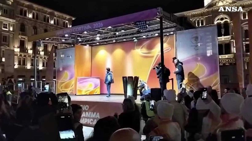 Milano Cortina, l'arrivo della fiaccola paralimpica a Trieste