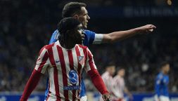 Atletico Madrid, Lookman flop: Simeone salvato da Alvarez al 94' contro il Real Oviedo