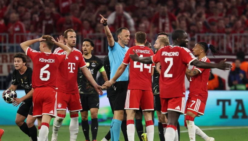 Bayern Monaco-PSG: Pinheiro e Di Bello negano un rosso e un rigore in 3 minuti, Kompany incredulo