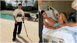 Marquez, le prime foto dopo la doppia operazione: 'Grazie per l'affetto' e Gemma Pinto lo coccola