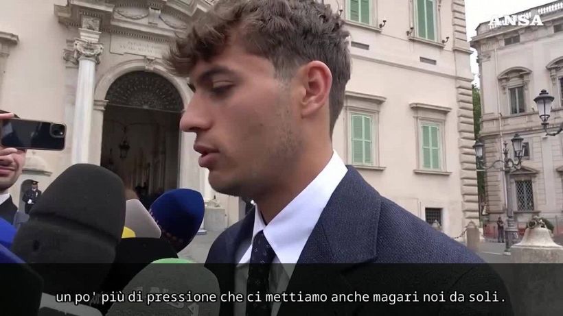Gli azzurri del tennis al Quirinale, Paolini: "Speriamo di tornare presto"