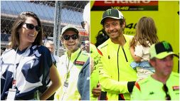 Valentino Rossi ha vinto due volte: le figlie Giulietta e Gabriella con Francesca fanno festa al box VR46