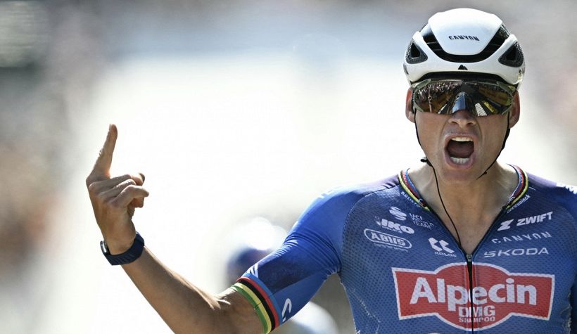 Tour de France 2026, Tappa 9 Malemort-Ussel: Mathieu van der Poel trionfa di volata, Ganna tra i primi 5. Lo strano caso UAE