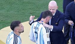 Mondiali, gaffe di Infantino: ecco cosa ha scritto all'Argentina dopo la finale con la Spagna