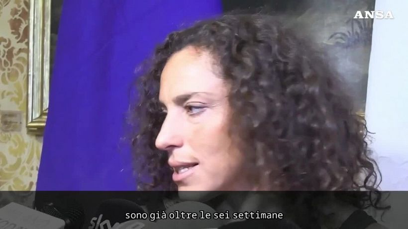 Federica Brignone riceve l'Ambrogino d'oro del Comune di Milano