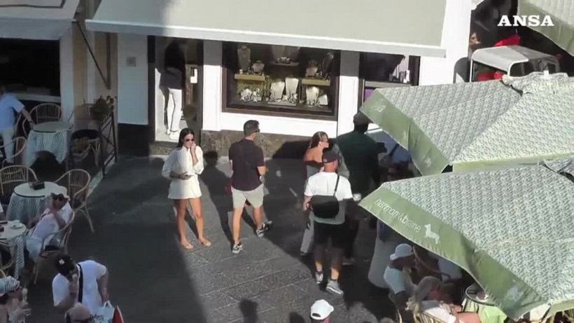 Michael Jordan in vacanza a Capri con la moglie Yvette