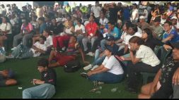 Venezuela, a La Guaira si guarda la finale dei Mondiali in un rifugio