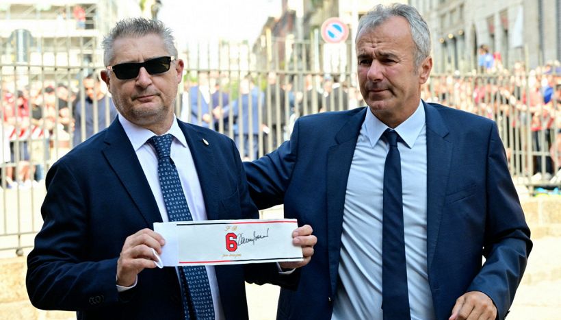 Massaro e Savicevic per l'ultimo saluto a Baresi
