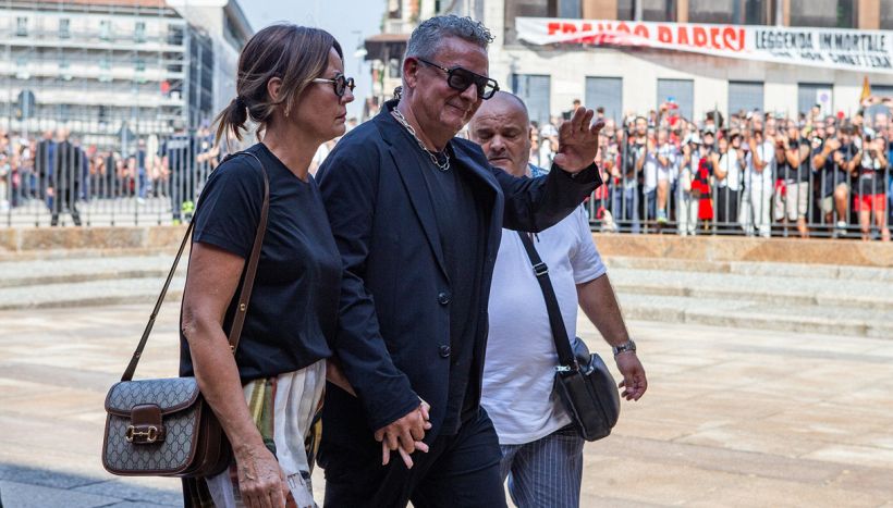 Anche Roberto baggio per il saluto a Franco Baresi