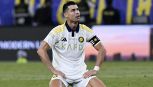 Ronaldo umiliato: si arrabbia con i compagni, viene sostituito dopo 45' e l'Al Nassr da 0-2 rimonta e vince in 10 uomini