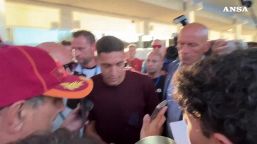 Calcio, Molina arriva a Ciampino atteso dalla Roma