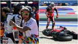 Disastro Italia a Misano: prima Bezzecchi, poi Bagnaia finiscono nella ghiaia e la Spagna fa festa
