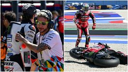 Disastro Italia a Misano: prima Bezzecchi, poi Bagnaia finiscono nella ghiaia e la Spagna fa festa