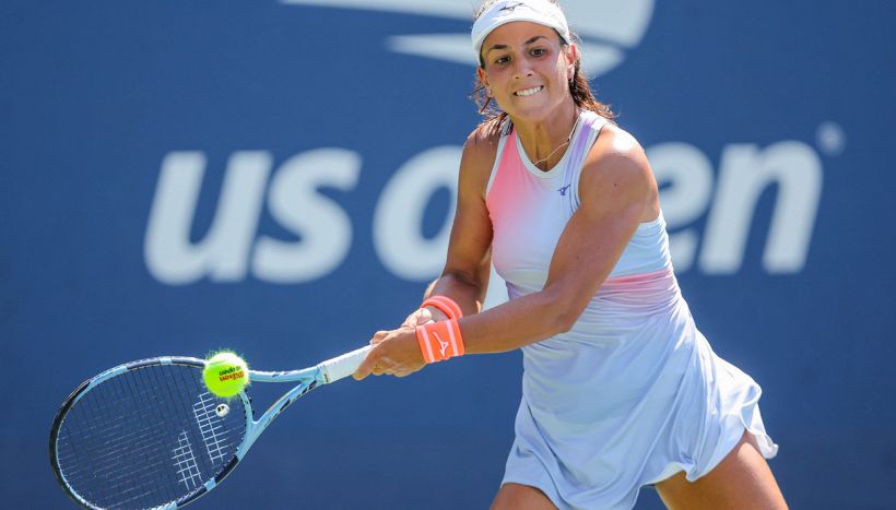 Lucrezia Stefanini, il dritto bimane alla Monica Seles
