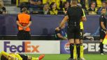 Borussia Dortmund-Villarreal, moviola: Sozza stavolta il rigore lo dà, non vide il mani di Lobotka ma pesca un contatto lieve, spagnoli furiosi
