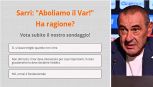 Sarri provoca: 'Aboliamo il Var!'. Ha ragione o è un'ipotesi insensata? Vota il sondaggio