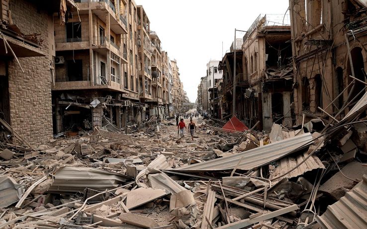Aleppo e le altre città della Siria danneggiate dalla guerra