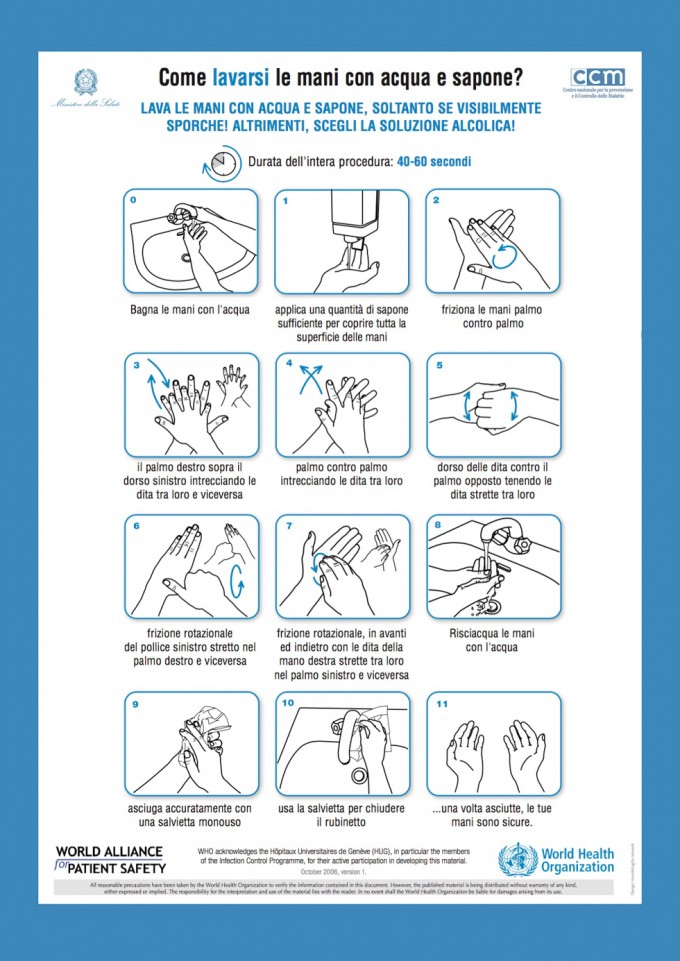 Ecco il modo migliore di lavarsi le mani. Lo dice la scienza