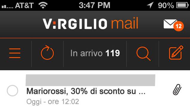 Virgilio Mail, come usare la mail di Virgilio da iPhone