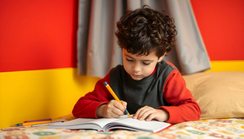 Chi ha la cameretta dipinta di rosso e giallo va meglio a scuola: ecco il motivo