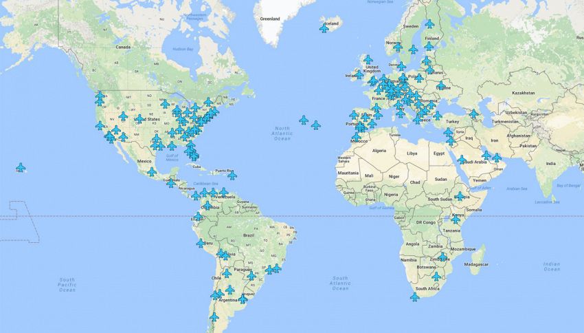 Le password wi-fi di tutti gli aeroporti del mondo in una mappa