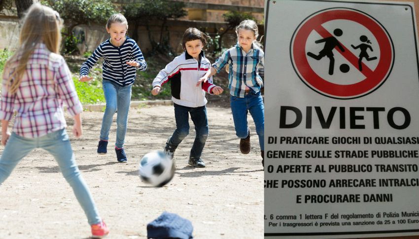 In Italia troppi divieti di gioco all’aperto: la campagna per abolirli