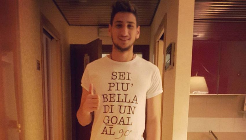 Gigio Donnarumma: la maglietta profetica indossata prima del derby