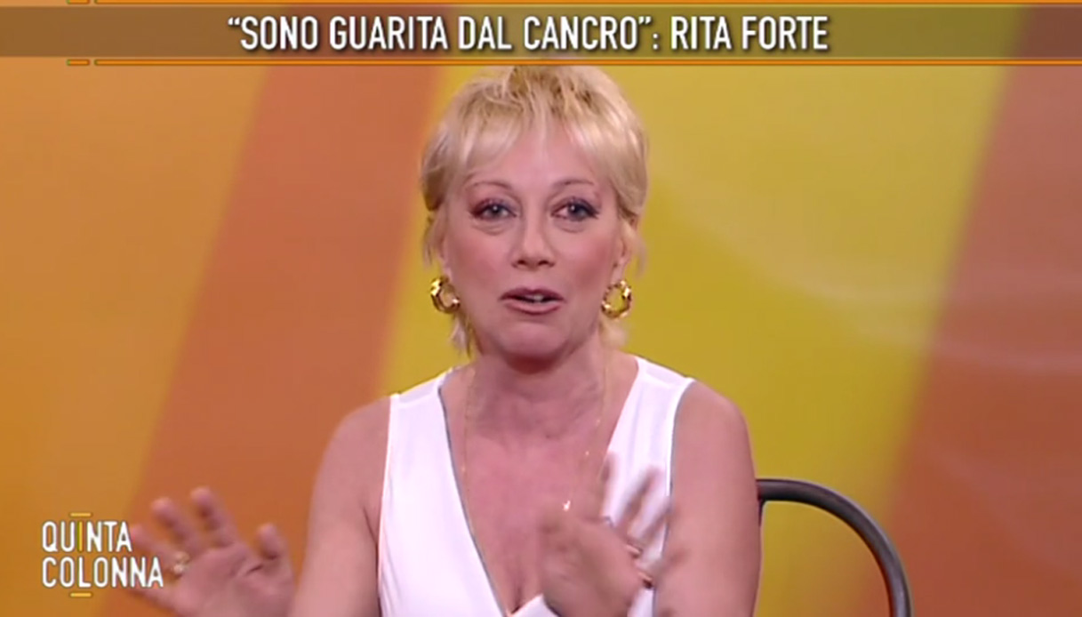 rita forte guarita dal cancro grazie alla mondaini