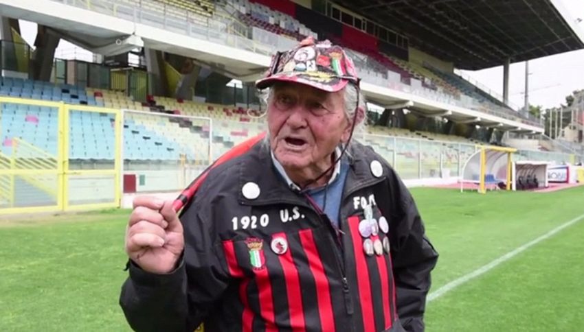 Nonno Ciccio, l'ultras del Foggia più vecchio d'Italia