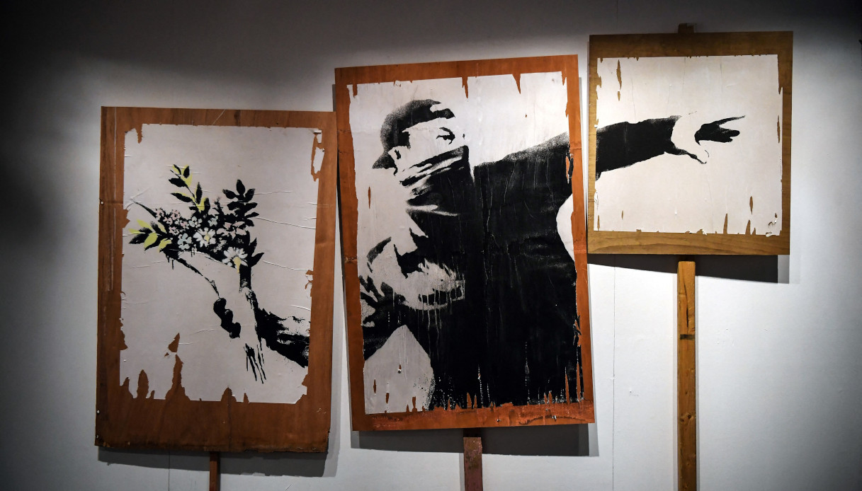lanciatore fiori bansky