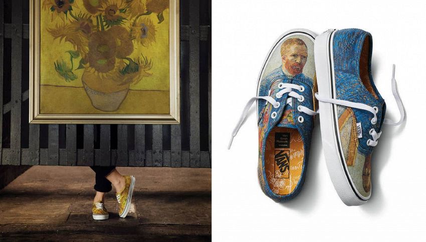 Le opere d’arte di Van Gogh diventano una collezione di scarpe