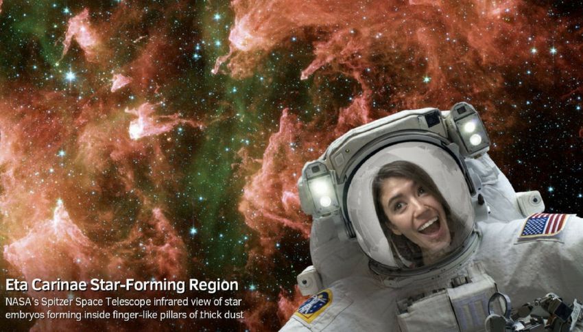 L'app della Nasa che vi fa fare i selfie nello spazio