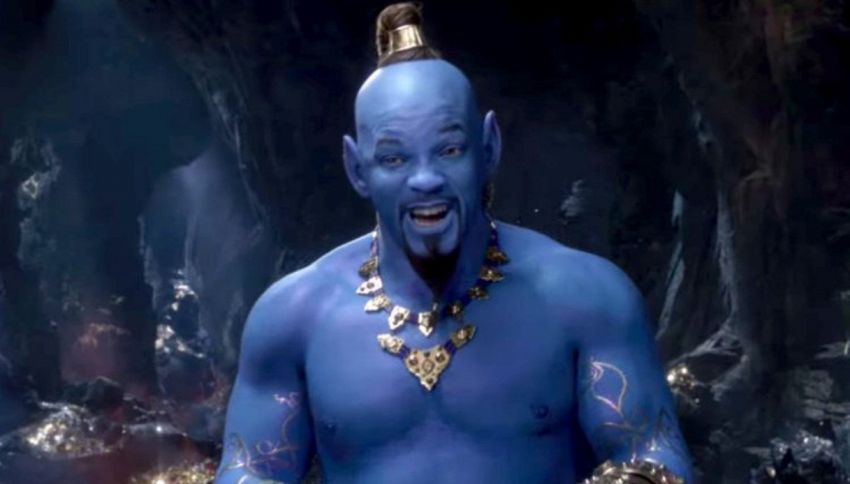 Will Smith diventa blu: è lui il nuovo Genio di Aladdin