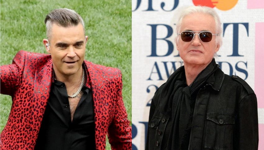 Robbie Williams vuole fare pace con il vicino di casa Jimmy Page