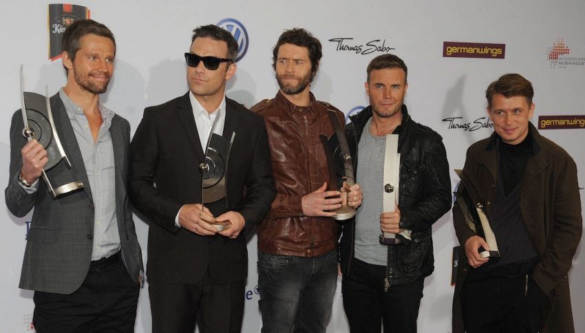 Take That: la reunion con Robbie Williams è via streaming
