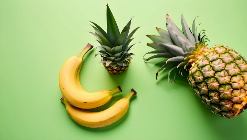 Ananas o banana: lo sai quale contiene meno zucchero? Non è come pensi