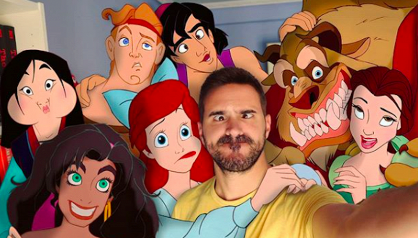 Un artista su Instagram ha solo foto con i personaggi Disney
